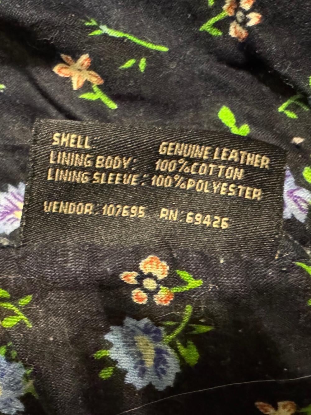 VINTAGE WILSON LEATHER GREEN JACKET, DISTRESSED, size S - Picture 4 of 12